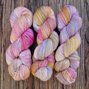 Pease-blossom; 100g hand-dyed merino/nylon sock yarn