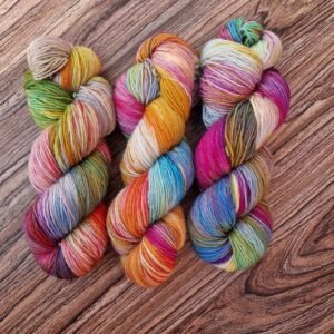 Mote; 100g hand-dyed merino/nylon sock yarn